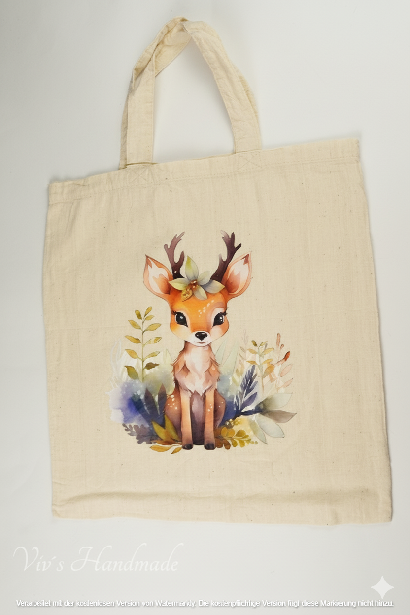 Stofftasche/-beutel Reh 2