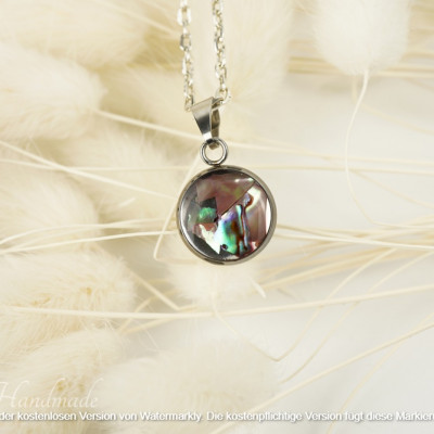 Kettenanhänger Muschelsplitter 2 Epoxidharz