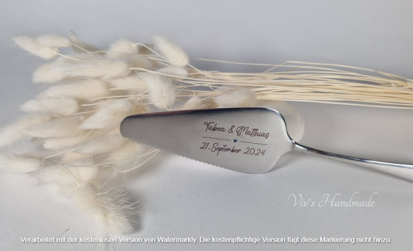 Individuelle personalisierte Tortenheber – Bild 2