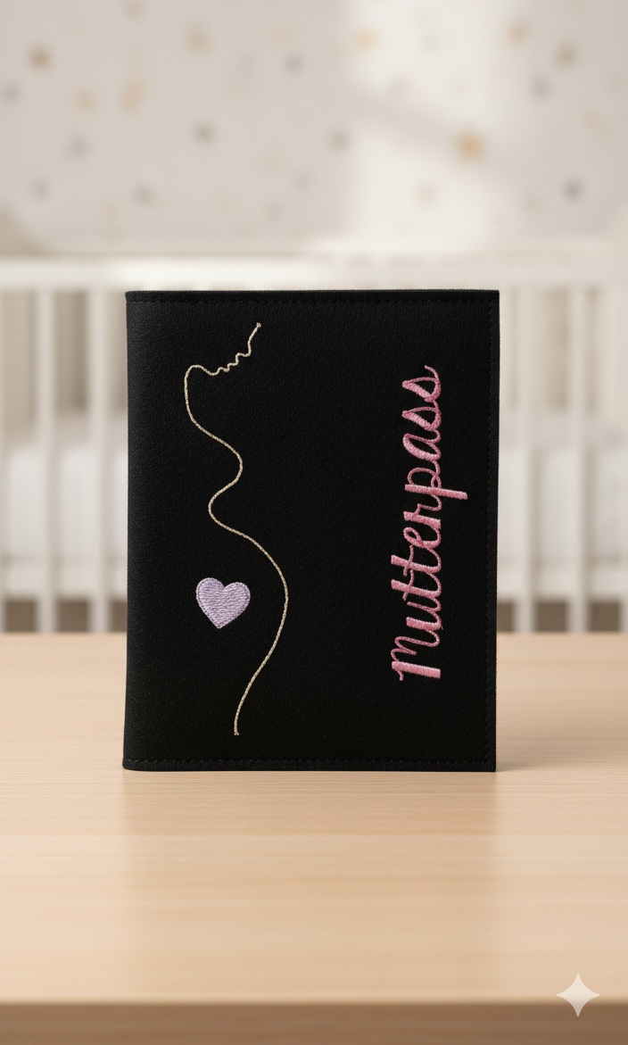 Bestickte Hülle für Mutterpass – Bild 5