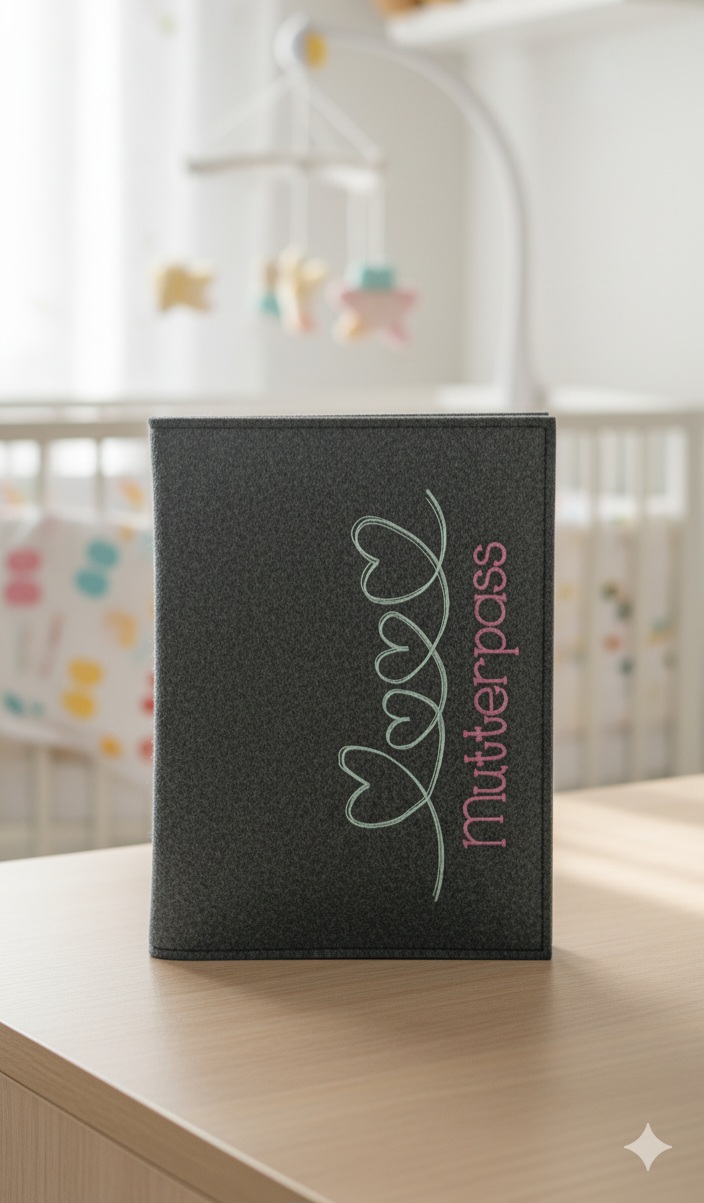Bestickte Hülle für Mutterpass – Bild 8