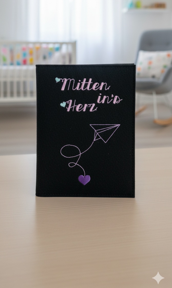 Bestickte Hülle für Mutterpass – Bild 9