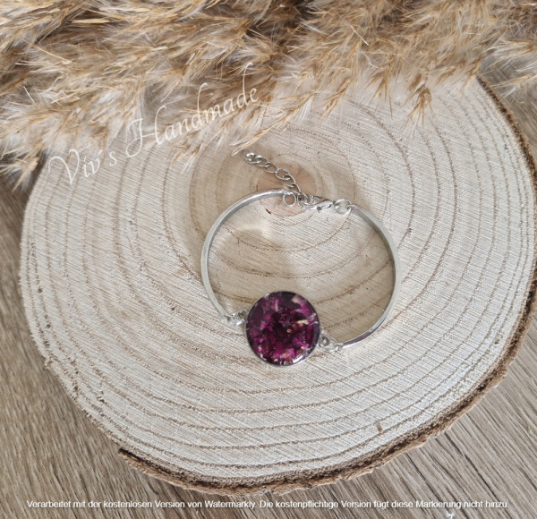 Schmuck aus Brautstrauß Epoxidharz Armband