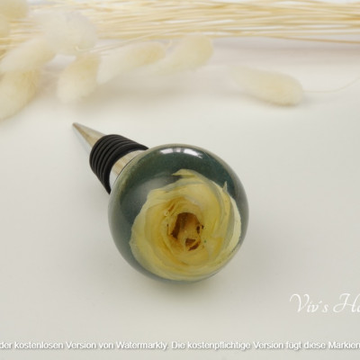 Weinstopfen Blume 2 Epoxidharz