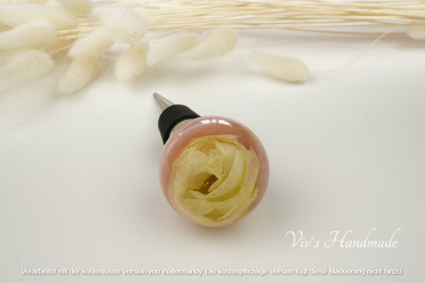Weinstopfen Blume Epoxidharz