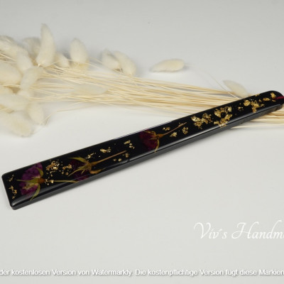 Stickhilfe Rosen/Schwarz Epoxidharz