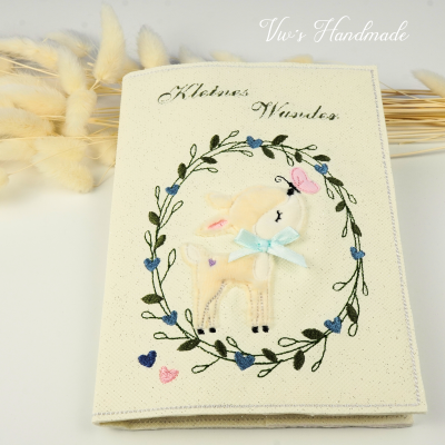 Bestickte Hülle für Mutterpass