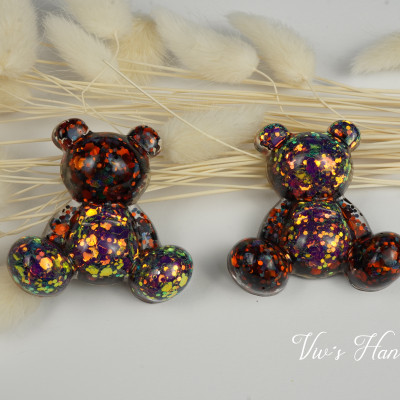 Teddy Magnet Glitzerplättchen Epoxidharz