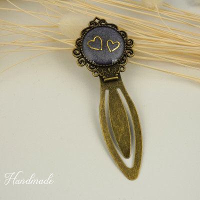 Lesezeichen Herzen Epoxidharz