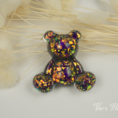 Teddy Magnet Glitzerplättchen Epoxidharz